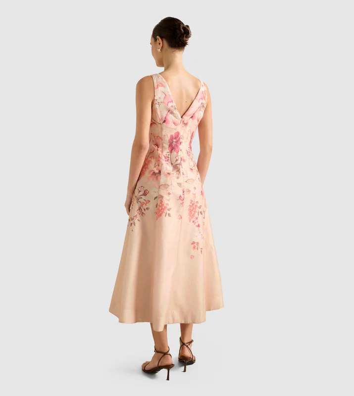 forever new AUBREY Printed Sleeveless Midi Dress